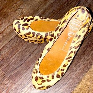 Jeffrey Campbell calf hair leopard platforms!